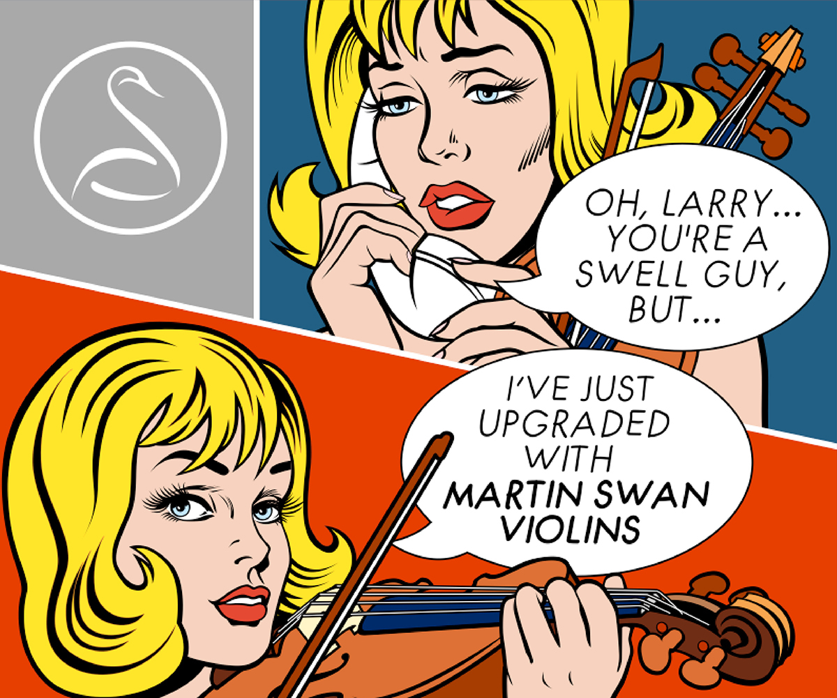 Violin pop art